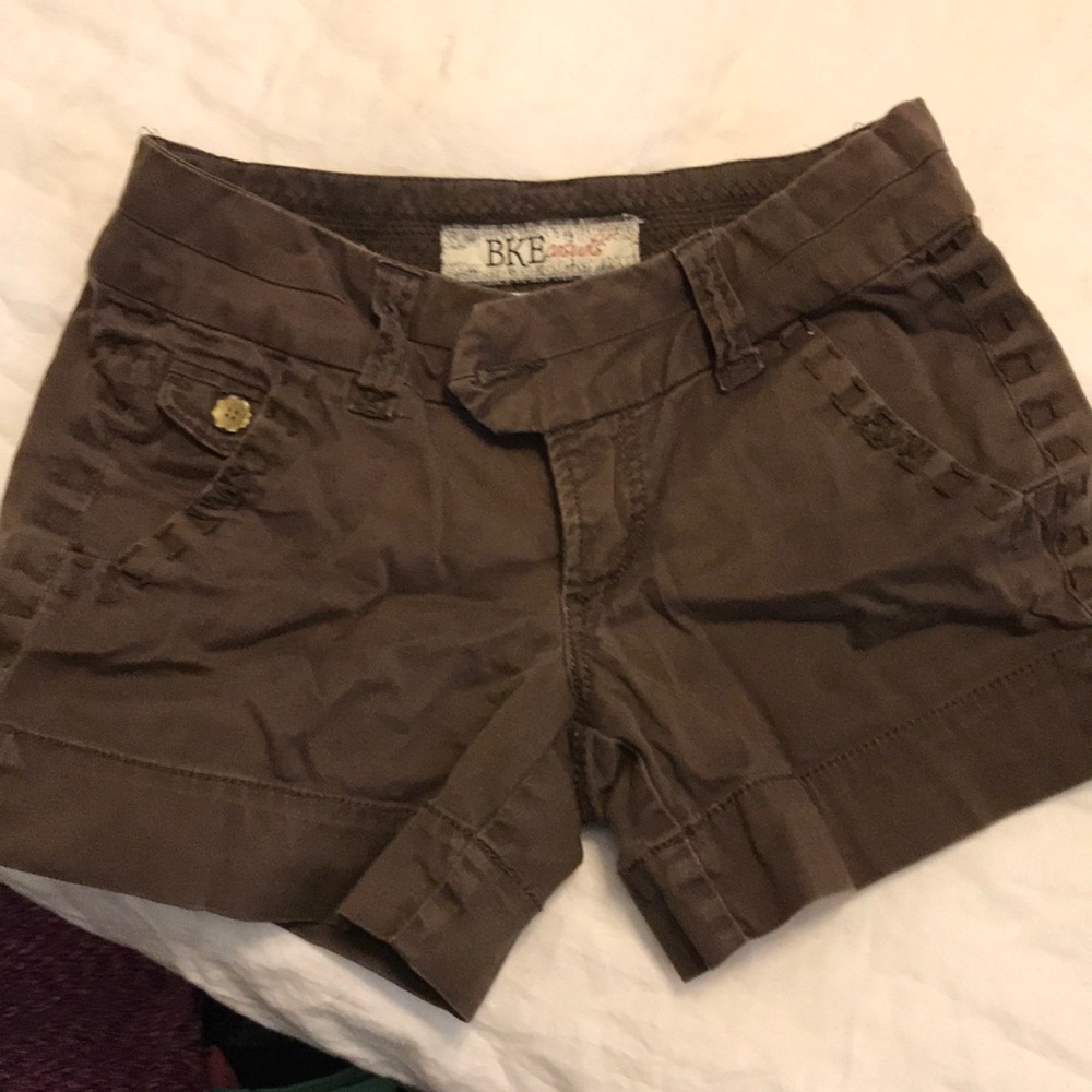 Brown Buckle shorts